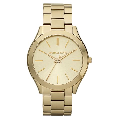 michael kors slim runway gold tone bracelet watch|Michael Kors Watch 250300.